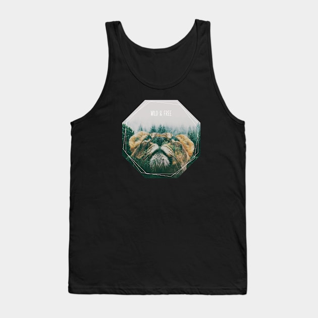 Wild and free spiritual animal Tank Top by Sapfo